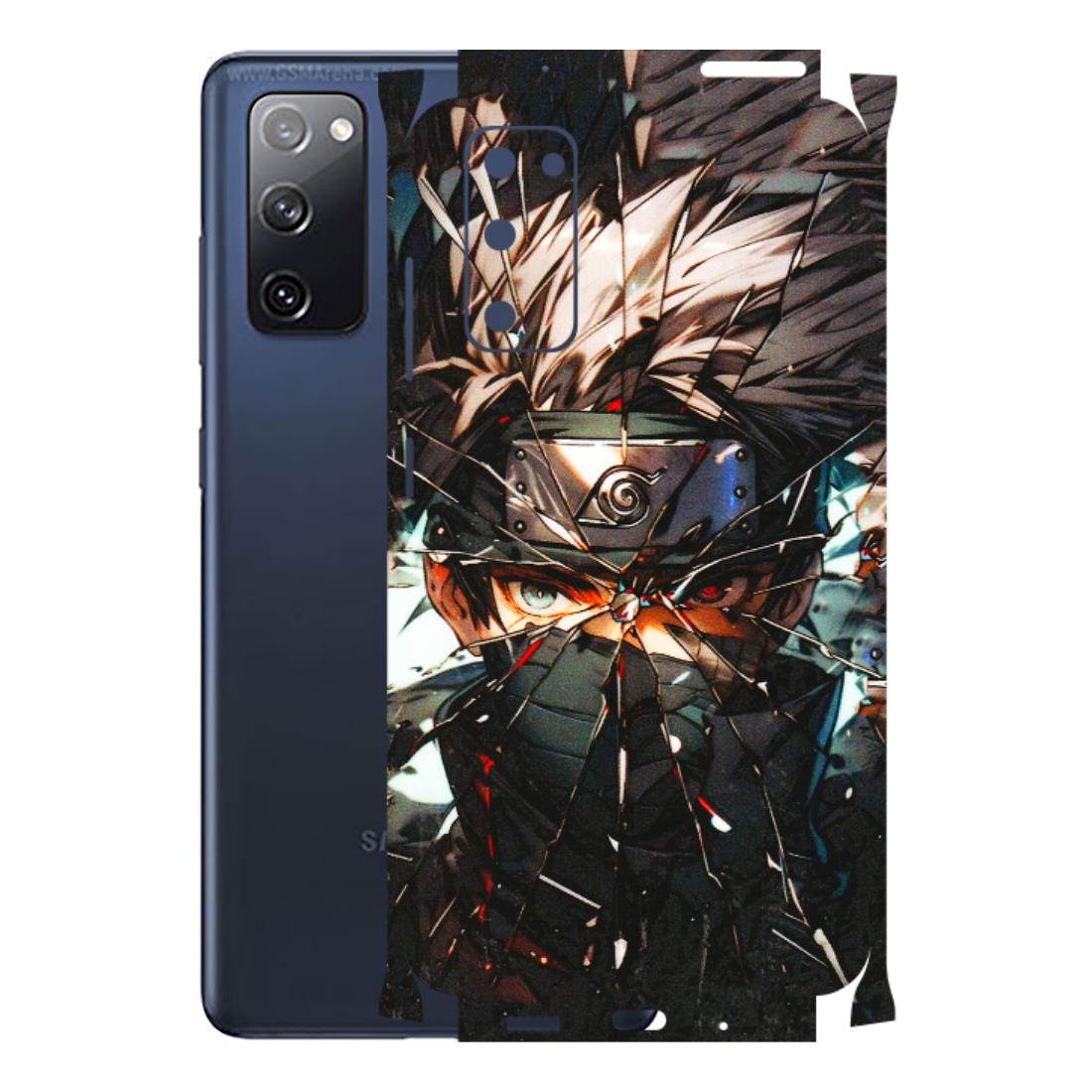 Samsung A/S Series Phone Skins (All Models) - Kakashi Shattered Glass Effect - 3D Embossed Finish (L-237) Samsung Galaxy S20 FE