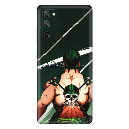 Samsung A/S Series Phone Skins (All Models) - Zoro Anime - 3D Embossed Finish (L-23) Samsung Galaxy S20 FE