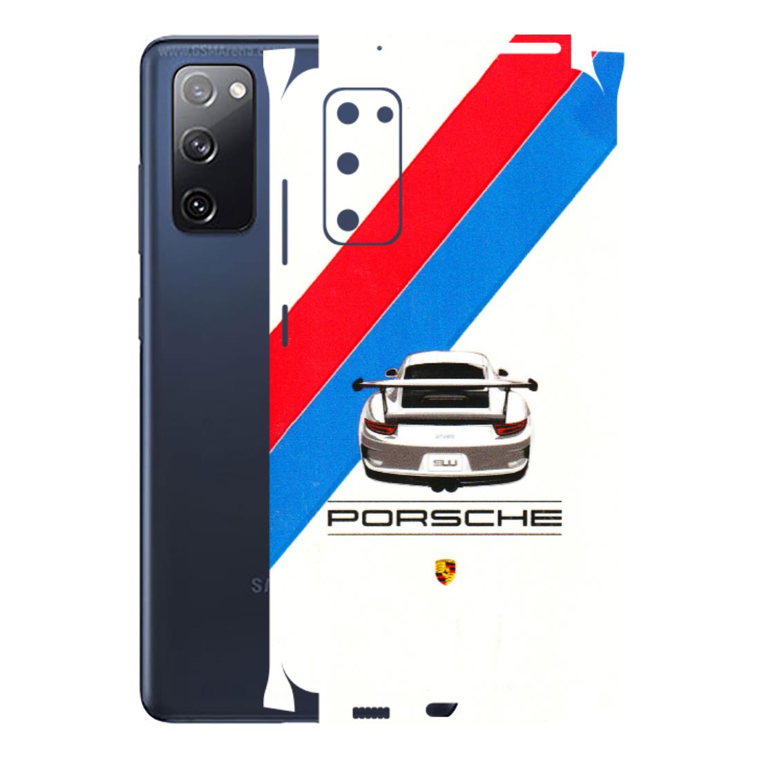 Samsung A/S Series Phone Skins (All Models) - Porche Car Sober Logo - 3D Embossed Finish (L-248) Samsung Galaxy S20 FE