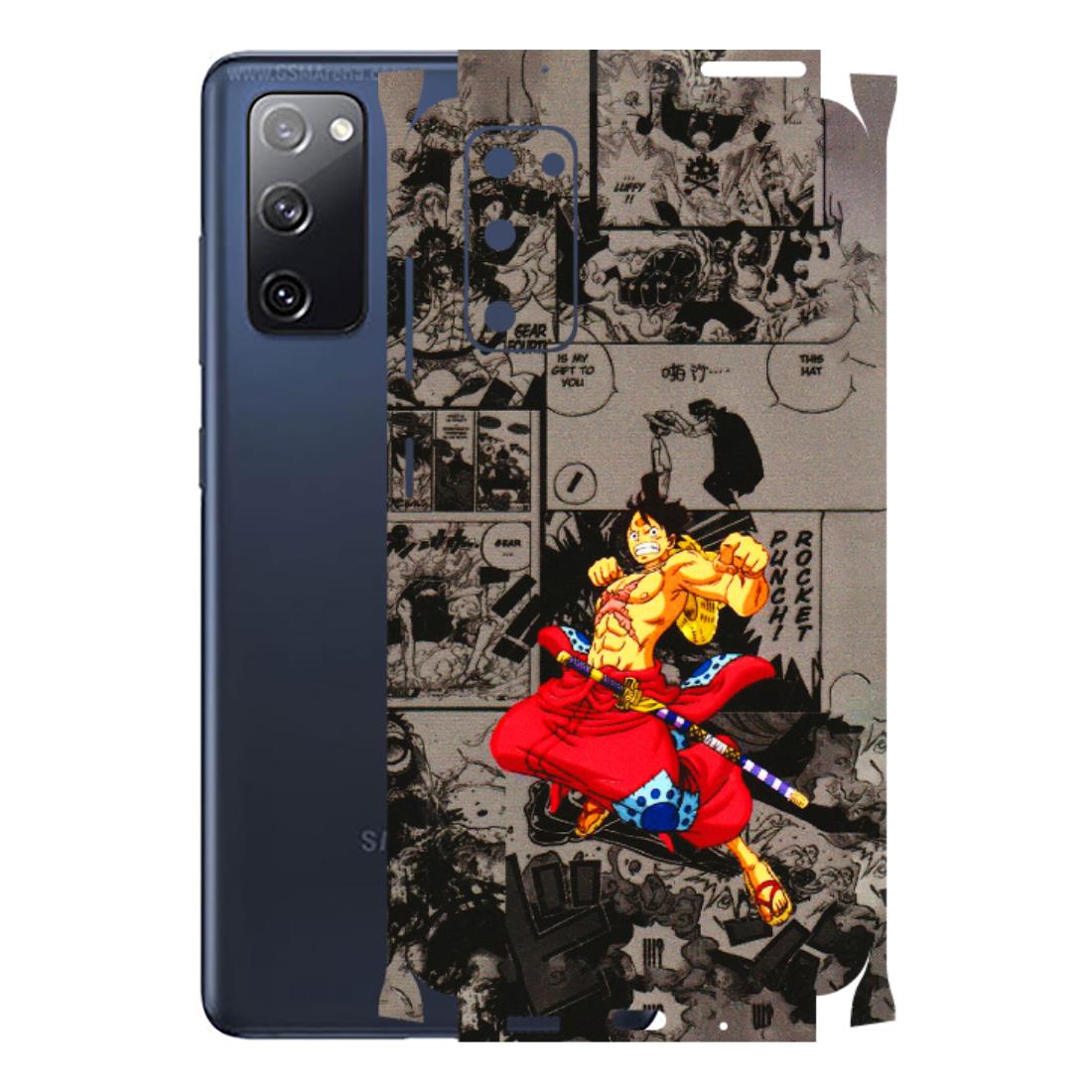 Samsung A/S Series Phone Skins (All Models) - One Piece Rocket Punch Manga - 3D Embossed Finish (L-25) Samsung Galaxy S20 FE
