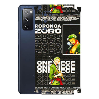 Samsung A/S Series Phone Skins (All Models) - One Piece Zoro - 3D Embossed Finish (L-250) Samsung Galaxy S20 FE