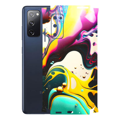 Samsung A/S Series Phone Skins (All Models) - Multicolor Abstract pattern - 3D Embossed Finish (L-254) Samsung Galaxy S20 FE