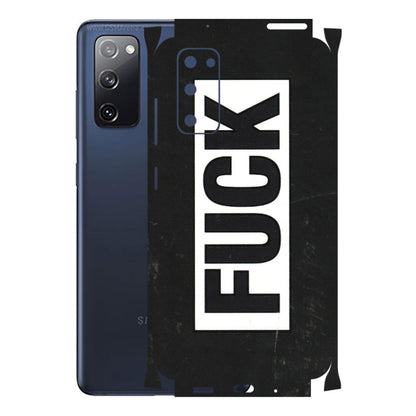 Samsung A/S Series Phone Skins (All Models) - The F Word - 3D Embossed Finish (L-255) Samsung Galaxy S20 FE