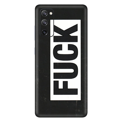 Samsung A/S Series Phone Skins (All Models) - The F Word - 3D Embossed Finish (L-255) Samsung Galaxy S20 FE