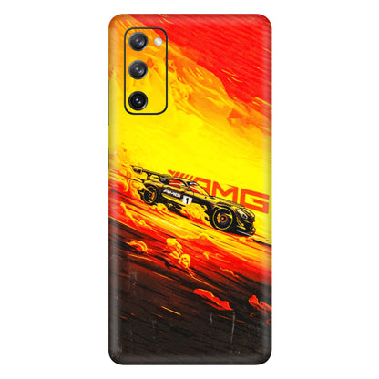 Samsung A/S Series Phone Skins (All Models) - AMG Car Speed Cover - 3D Embossed Finish (L-256) Samsung Galaxy S20 FE