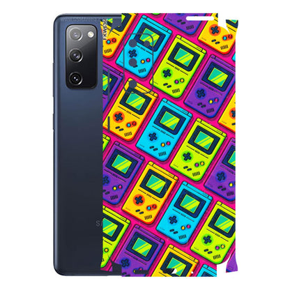 Samsung A/S Series Phone Skins (All Models) - Gameboy Colourful - 3D Embossed Finish (L-266) Samsung Galaxy S20 FE