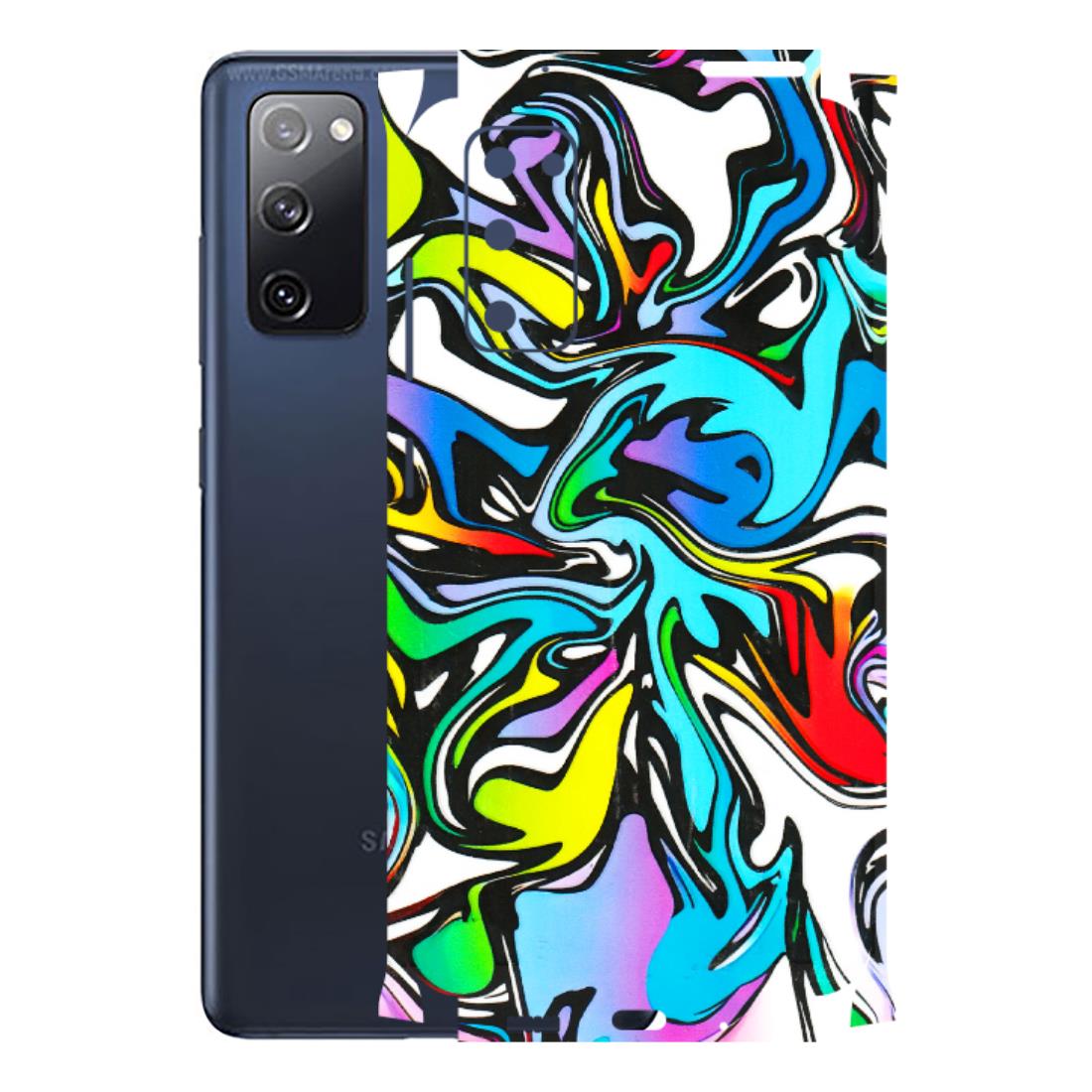 Samsung A/S Series Phone Skins (All Models) - Abstract Colour Paints - 3D Embossed Finish (L-271) Samsung Galaxy S20 FE