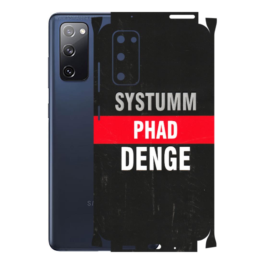 Samsung A/S Series Phone Skins (All Models) - Systumm Phad Denge - 3D Embossed Finish (L-278) Samsung Galaxy S20 FE