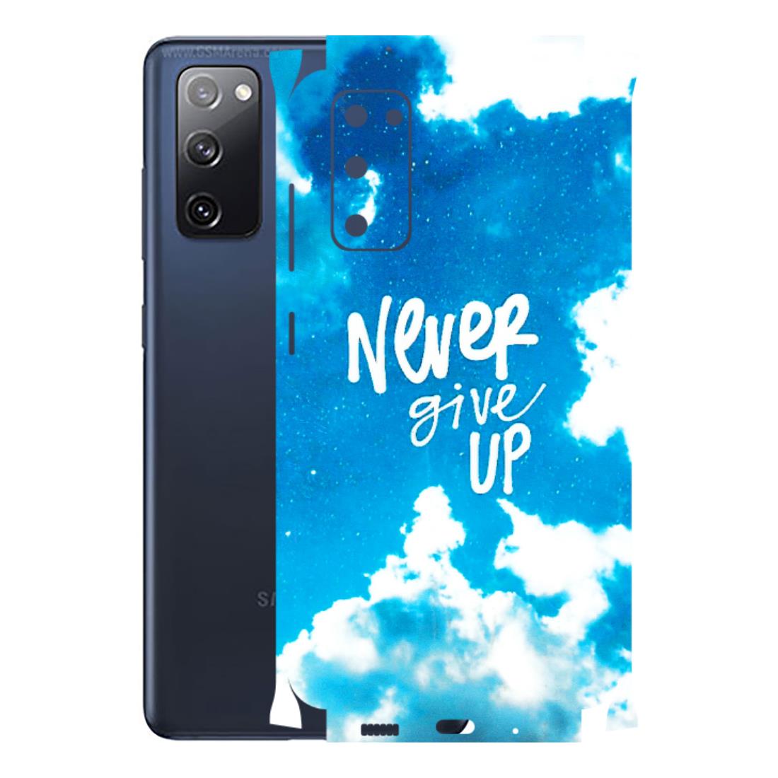 Samsung A/S Series Phone Skins (All Models) - Never Give Up - 3D Embossed Finish (L-279) Samsung Galaxy S20 FE