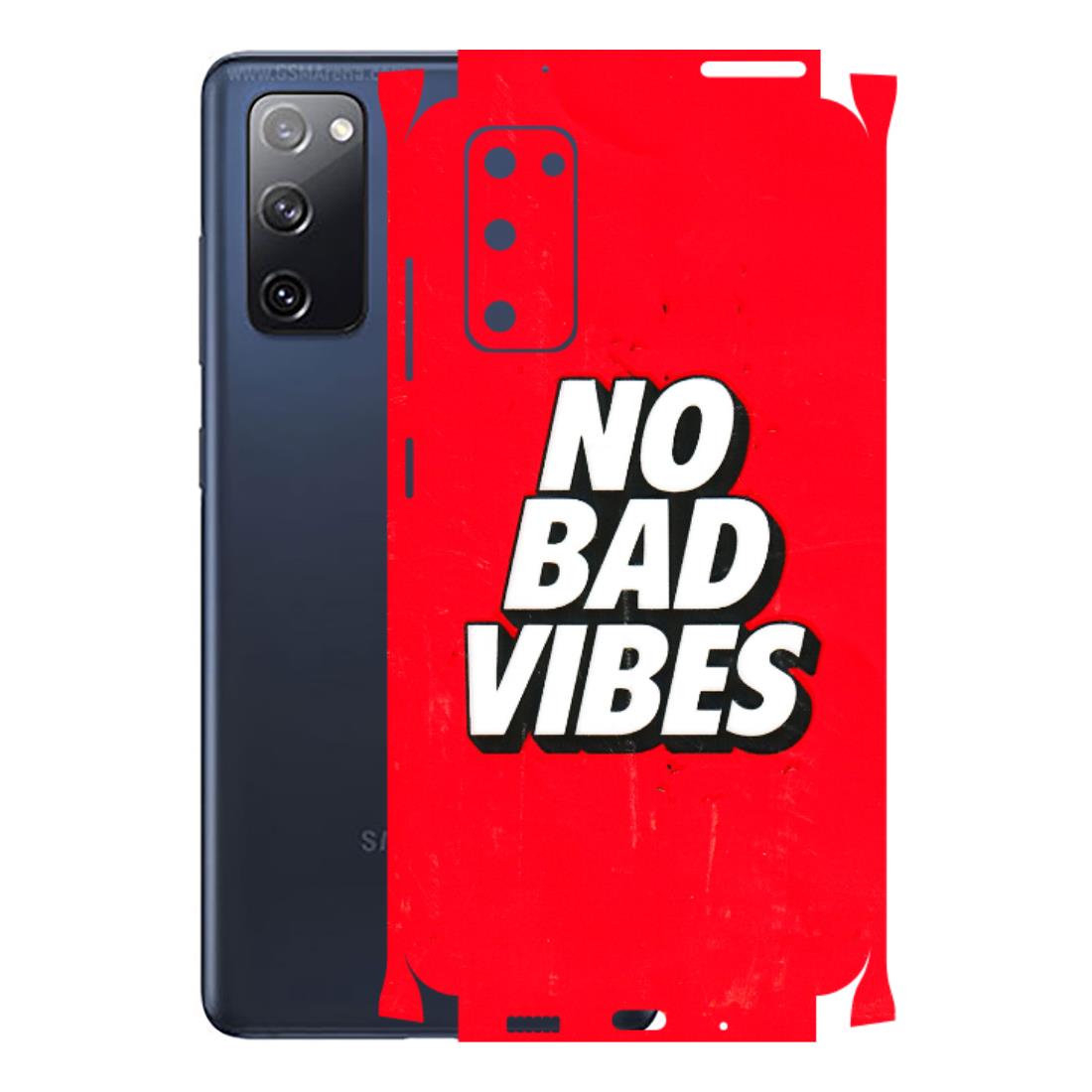 Samsung A/S Series Phone Skins (All Models) - No Bad Vibes - 3D Embossed Finish (L-280) Samsung Galaxy S20 FE
