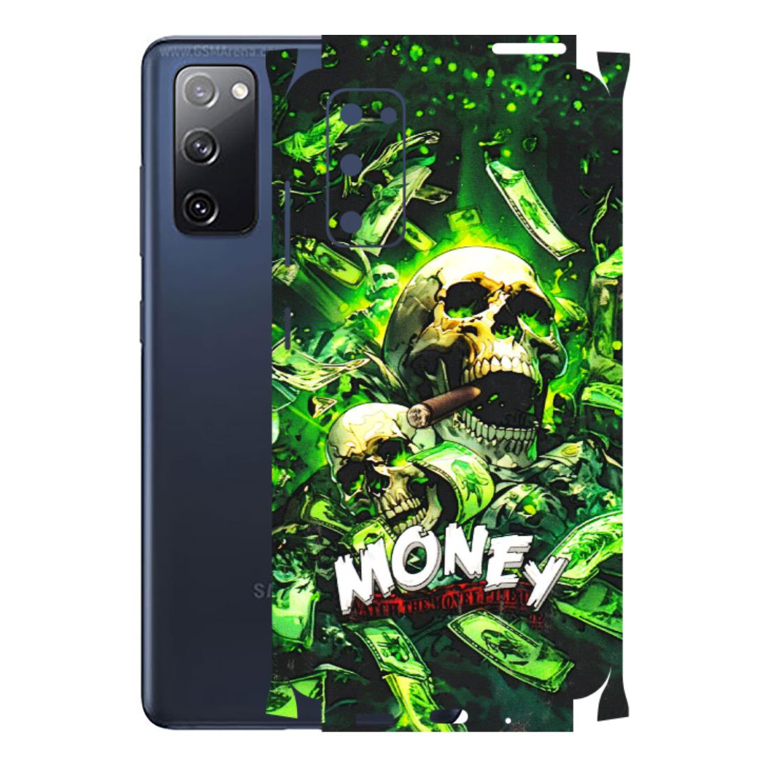 Samsung A/S Series Phone Skins (All Models) - Skull Money - 3D Embossed Finish (L-303) Samsung Galaxy S20 FE