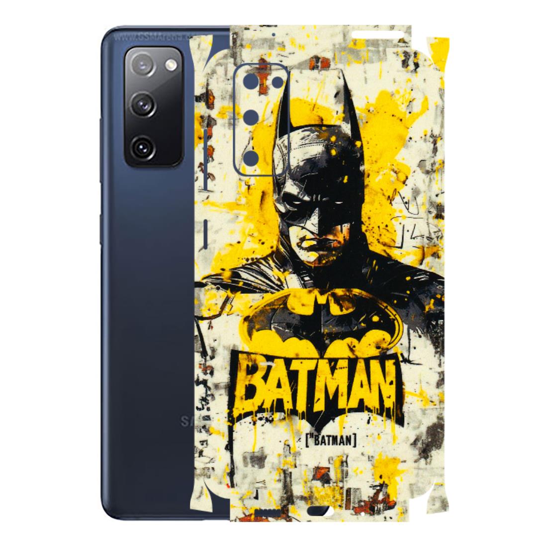 Samsung A/S Series Phone Skins (All Models) - Batman Yellow BT - 3D Embossed Finish (L-304) Samsung Galaxy S20 FE