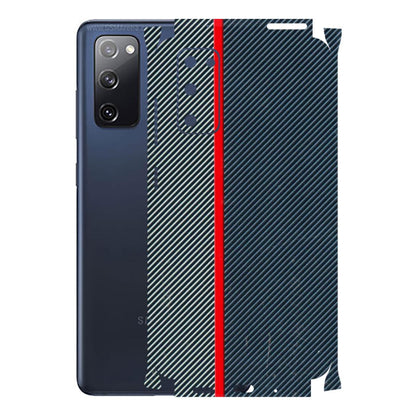 Samsung A/S Series Phone Skins (All Models) - Blue Sober Lines - 3D Embossed Finish (L-305) Samsung Galaxy S20 FE