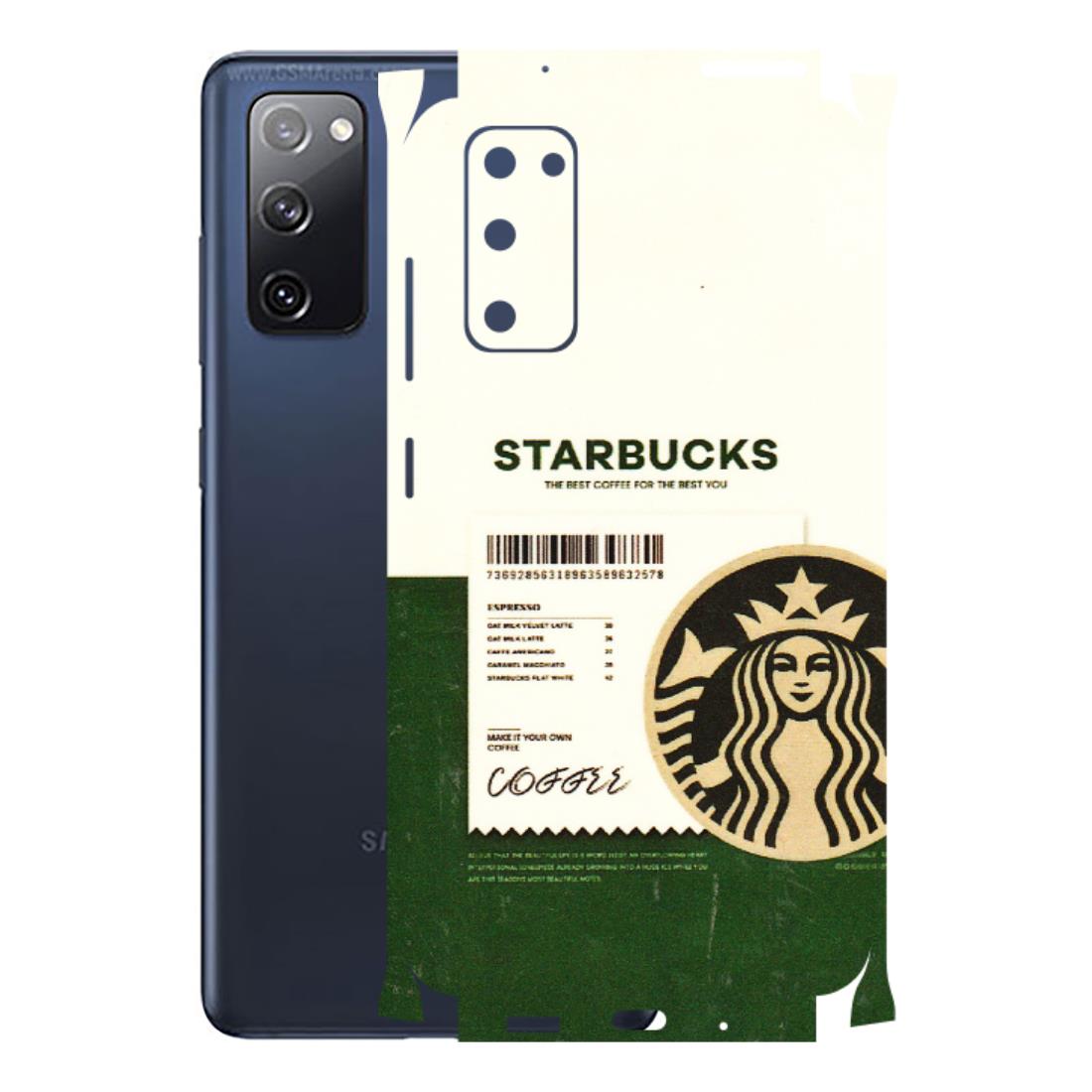 Samsung A/S Series Phone Skins (All Models) - Starbucks Barcode - 3D Embossed Finish (L-308) Samsung Galaxy S20 FE