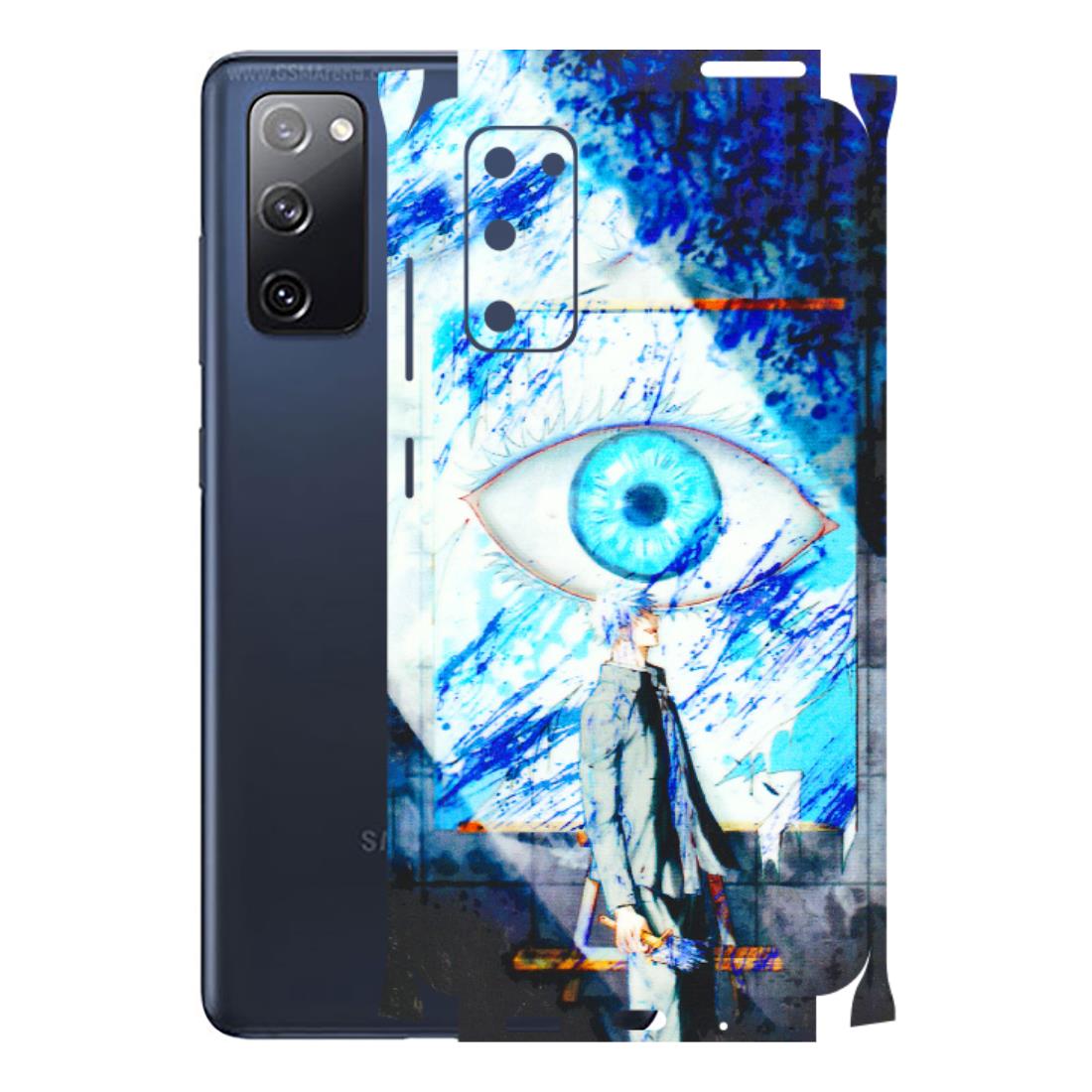 Samsung A/S Series Phone Skins (All Models) - Anime Sea Blue Eye - 3D Embossed Finish (L-318) Samsung Galaxy S20 FE