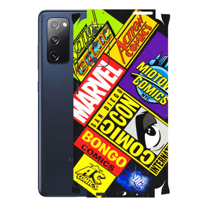 Samsung A/S Series Phone Skins (All Models) - Bongo Comic Con - 3D Embossed Finish (L-325) Samsung Galaxy S20 FE