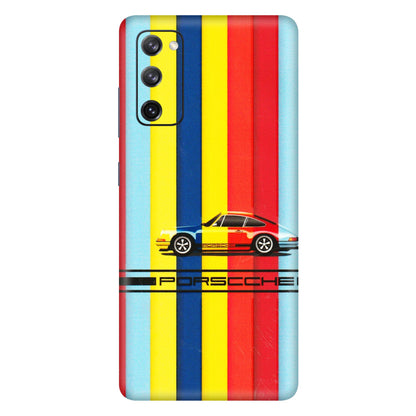 Samsung A/S Series Phone Skins (All Models) - Multicolour Porche - 3D Embossed Finish (L-39) Samsung Galaxy S20 FE