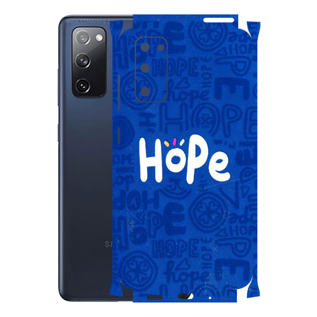 Samsung A/S Series Phone Skins (All Models) - Hope Doodles Blue - 3D Embossed Finish (L-43) Samsung Galaxy S20 FE
