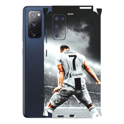 Samsung A/S Series Phone Skins (All Models) - Ronaldo CR7 Crazy - 3D Embossed Finish (L-44) Samsung Galaxy S20 FE