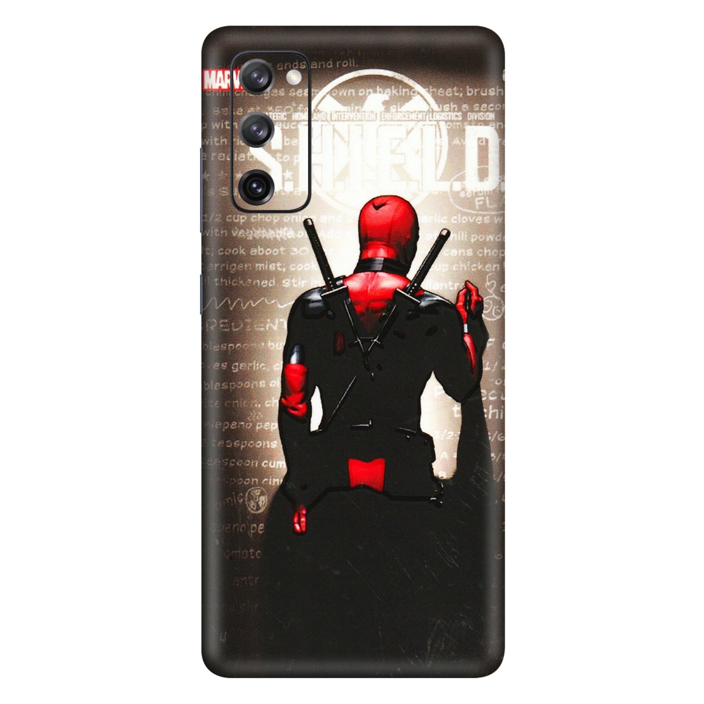 Samsung A/S Series Phone Skins (All Models) - Deadpool - 3D Embossed Finish (L-56) Samsung Galaxy S20 FE