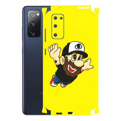 Samsung A/S Series Phone Skins (All Models) - Flying Beardo - 3D Embossed Finish (L-60) Samsung Galaxy S20 FE