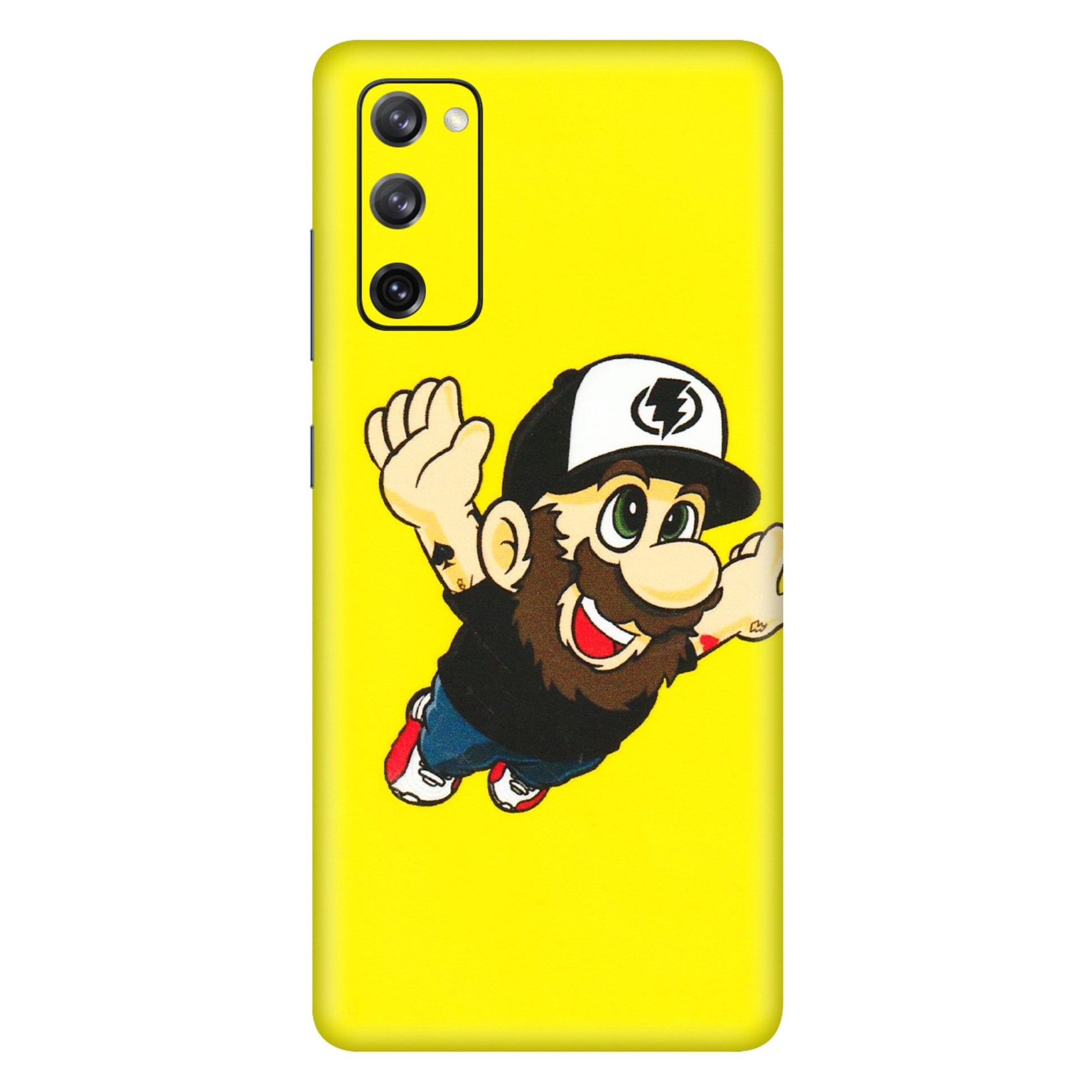 Samsung A/S Series Phone Skins (All Models) - Flying Beardo - 3D Embossed Finish (L-60) Samsung Galaxy S20 FE