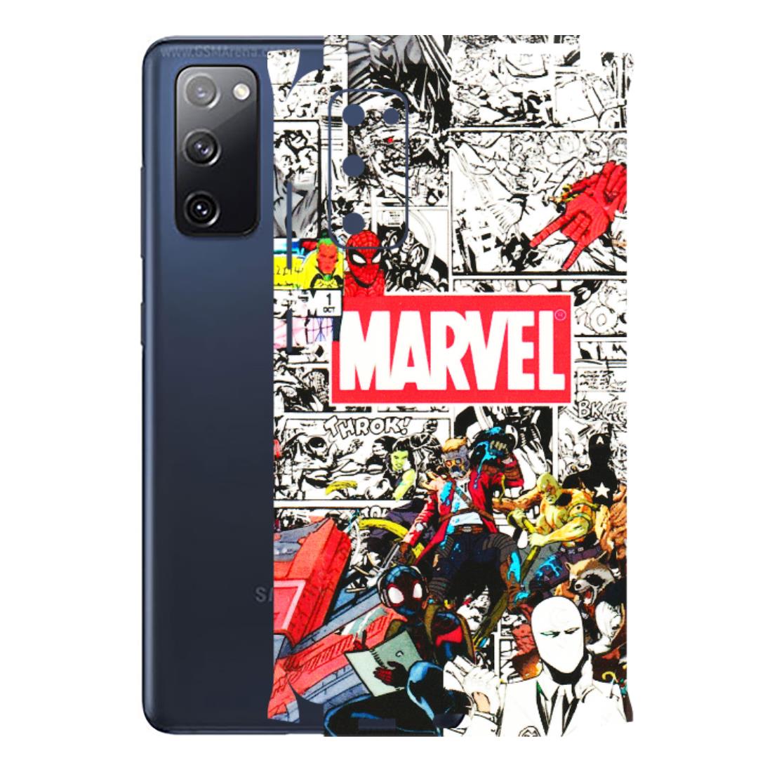 Samsung A/S Series Phone Skins (All Models) - Marvel Colorful Comic - 3D Embossed Finish (L-64) Samsung Galaxy S20 FE
