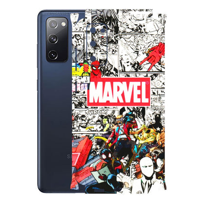 Samsung A/S Series Phone Skins (All Models) - Marvel Colorful Comic - 3D Embossed Finish (L-64) Samsung Galaxy S20 FE