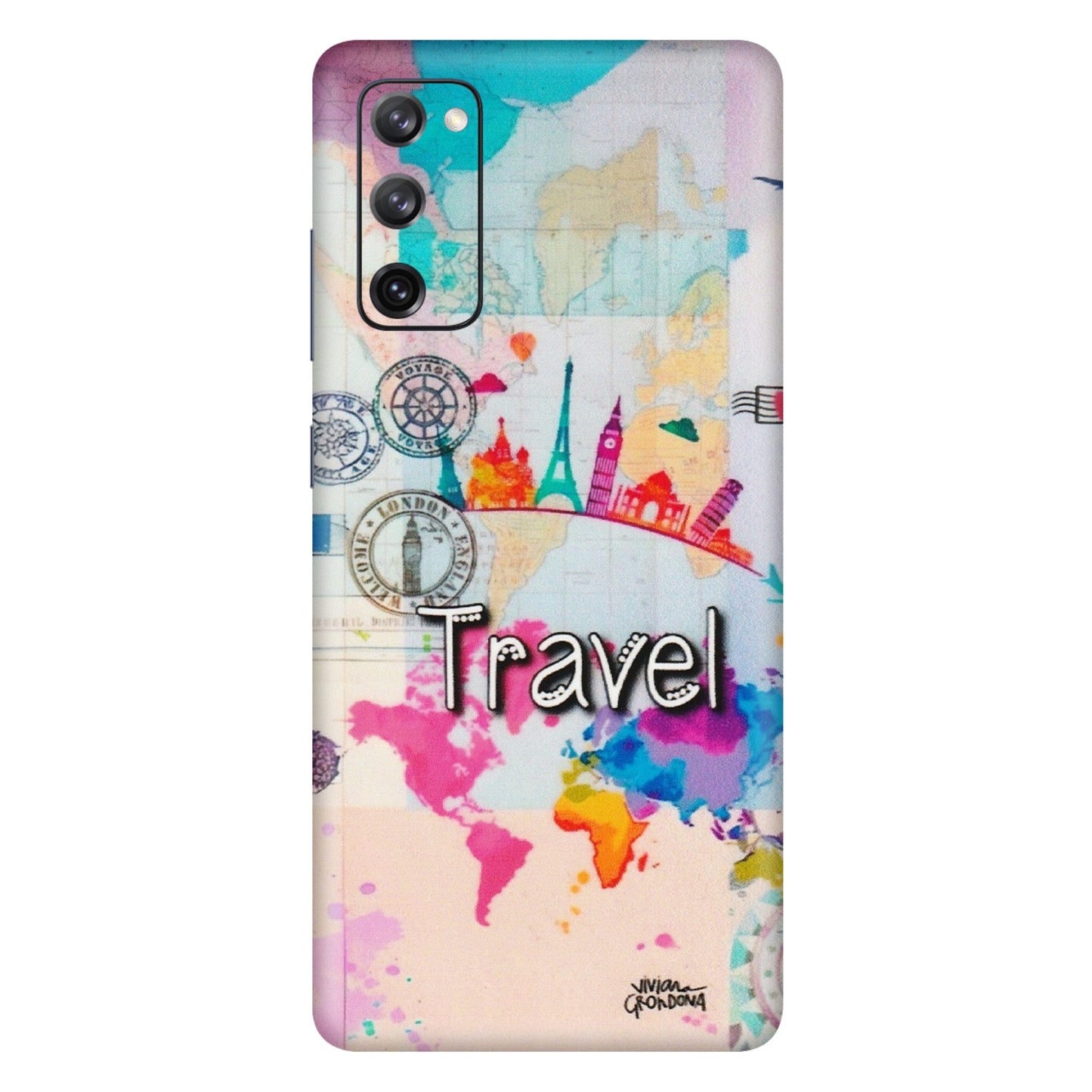 Samsung A/S Series Phone Skins (All Models) - Travel The Wonders - Matte Finish (M-108) Samsung Galaxy S20 FE
