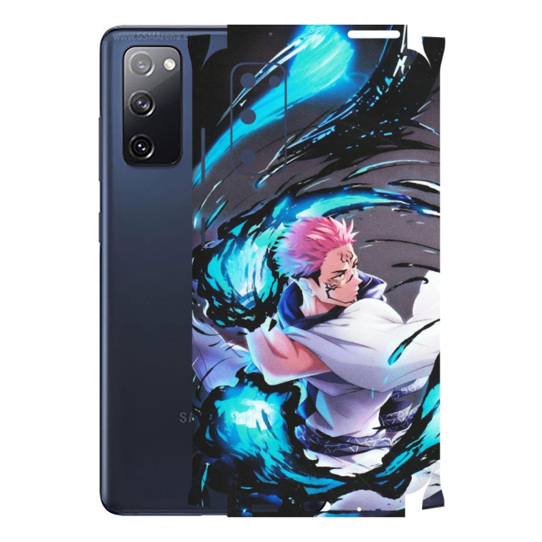 Samsung A/S Series Phone Skins (All Models) - New Jujutsu Kaisen Grey Blue Anime - Matte Finish (M-127) Samsung Galaxy S20 FE