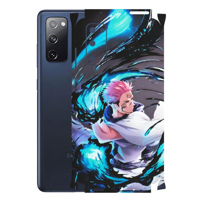 Samsung A/S Series Phone Skins (All Models) - New Jujutsu Kaisen Grey Blue Anime - Matte Finish (M-127) Samsung Galaxy S20 FE