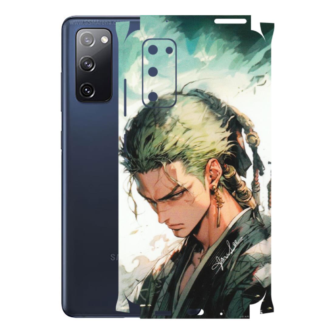 Samsung A/S Series Phone Skins (All Models) - New Roronoa Zoro One Picece Anime - Matte Finish (M-140) Samsung Galaxy S20 FE