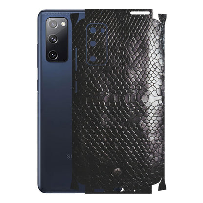 Samsung A/S Series Phone Skins (All Models) - Black Snack Leather - Matte Finish (M-147) Samsung Galaxy S20 FE