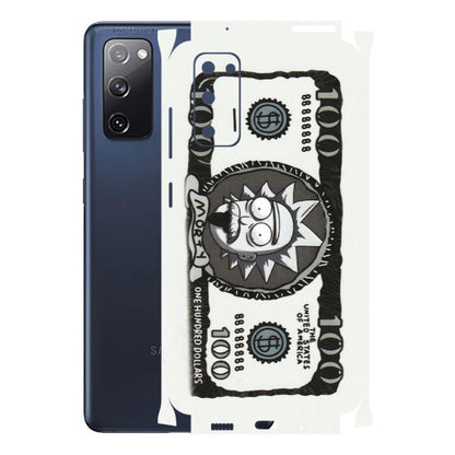 Samsung A/S Series Phone Skins (All Models) - Rick And Morty Hundred Dollar Anime - Matte Finish (M-161) Samsung Galaxy S20 FE