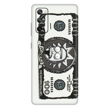 Samsung A/S Series Phone Skins (All Models) - Rick And Morty Hundred Dollar Anime - Matte Finish (M-161) Samsung Galaxy S20 FE