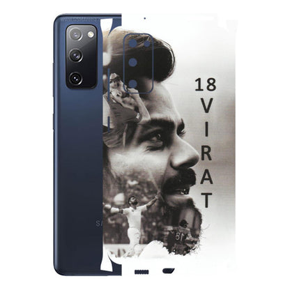 Samsung A/S Series Phone Skins (All Models) - Virat Kohli Cricketer - Matte Finish (M-163) Samsung Galaxy S20 FE