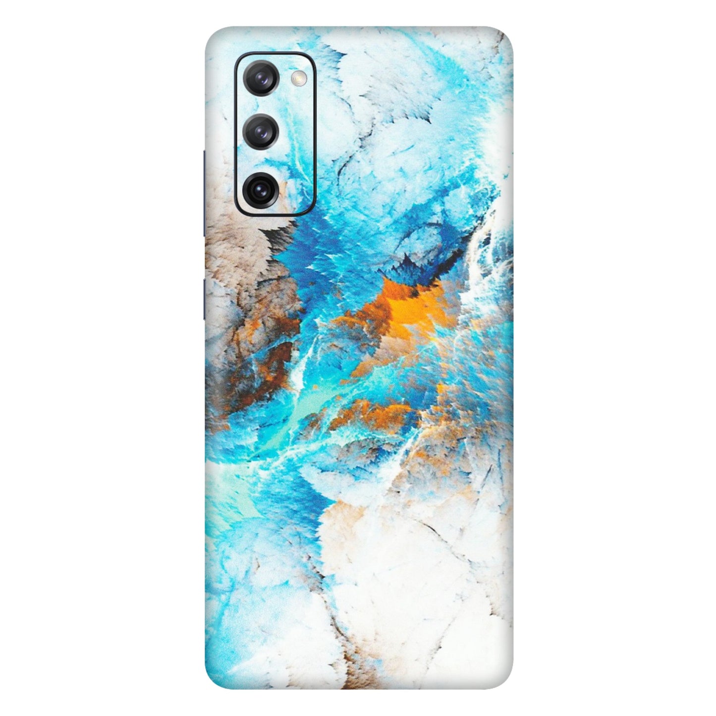 Samsung A/S Series Phone Skins (All Models) - Blue Waves Abstract - Matte Finish (M-19) Samsung Galaxy S20 FE