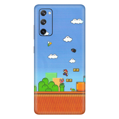 Samsung A/S Series Phone Skins (All Models) - Mario Game Scene - Matte Finish (M-24) Samsung Galaxy S20 FE