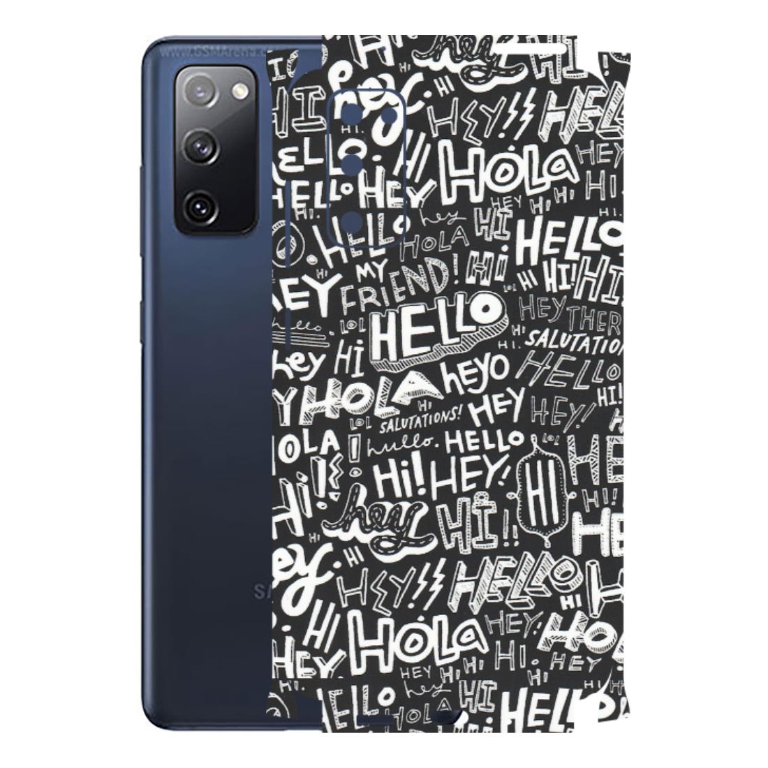 Samsung A/S Series Phone Skins (All Models) - Hi Hello Doodles - Matte Finish (M-25) Samsung Galaxy S20 FE