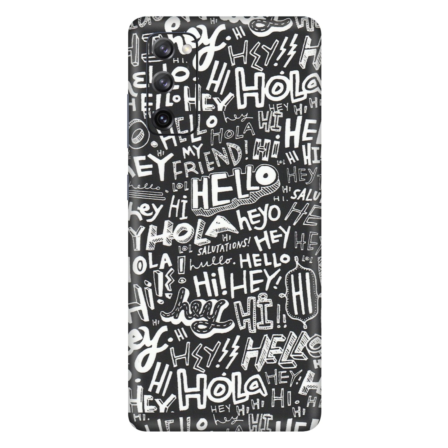 Samsung A/S Series Phone Skins (All Models) - Hi Hello Doodles - Matte Finish (M-25) Samsung Galaxy S20 FE