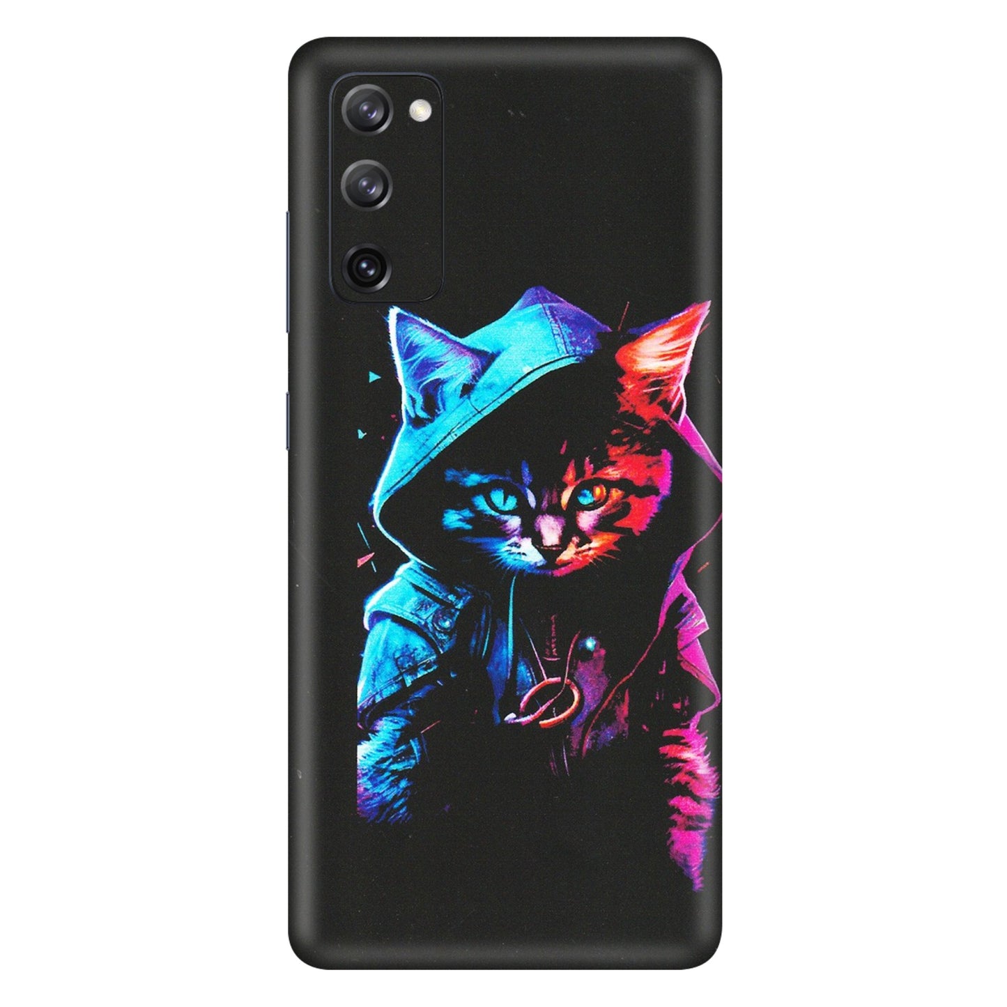Samsung A/S Series Phone Skins (All Models) - Cyberpunk Cat - Matte Finish (M-45) Samsung Galaxy S20 FE