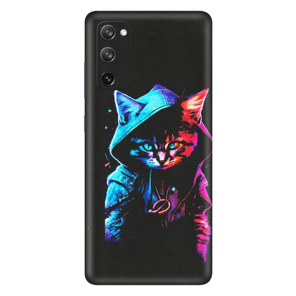 Samsung A/S Series Phone Skins (All Models) - Cyberpunk Cat - Matte Finish (M-45) Samsung Galaxy S20 FE