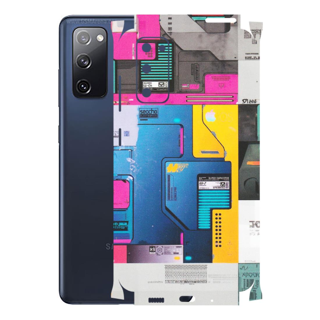 Samsung A/S Series Phone Skins (All Models) - Colourfull Motherboard Internals - Matte Finish (M-55) Samsung Galaxy S20 FE