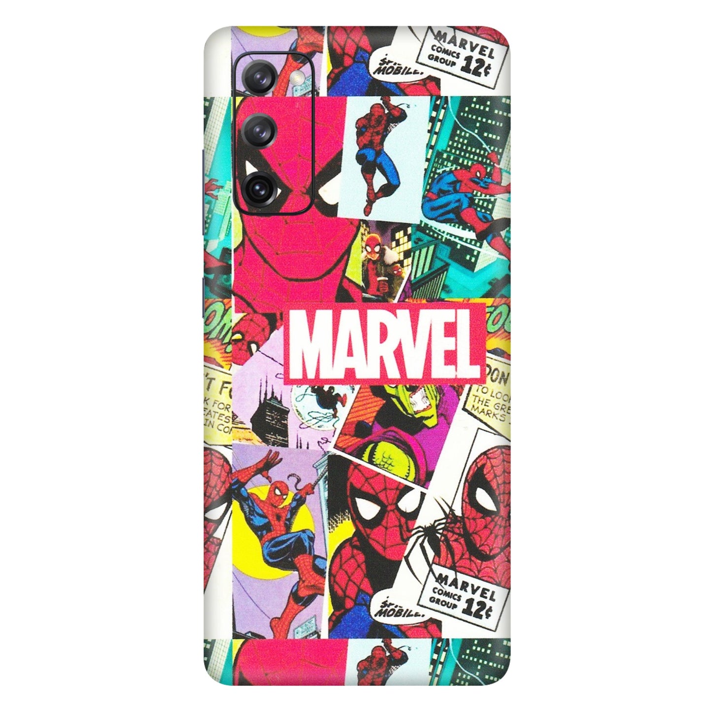 Samsung A/S Series Phone Skins (All Models) - Marvel Comic Spiderman Grafitti - Matte Finish (M-72) Samsung Galaxy S20 FE