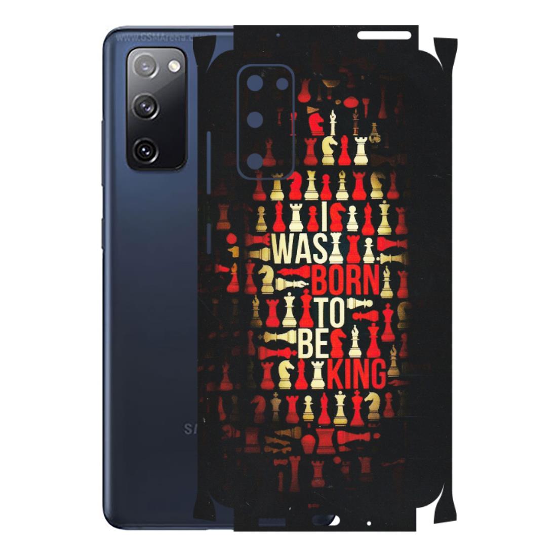 Samsung A/S Series Phone Skins (All Models) - Born To Be King - Matte Finish (M-73) Samsung Galaxy S20 FE