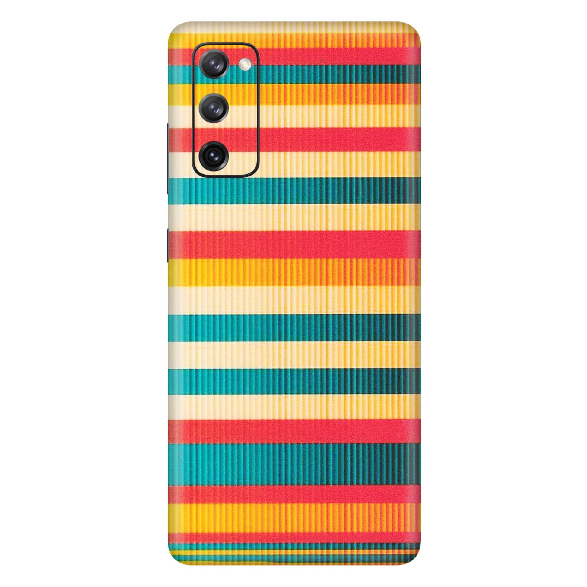 Samsung A/S Series Phone Skins (All Models) - Colourful Stripes Soothing Effect - Matte Finish (M-86) Samsung Galaxy S20 FE
