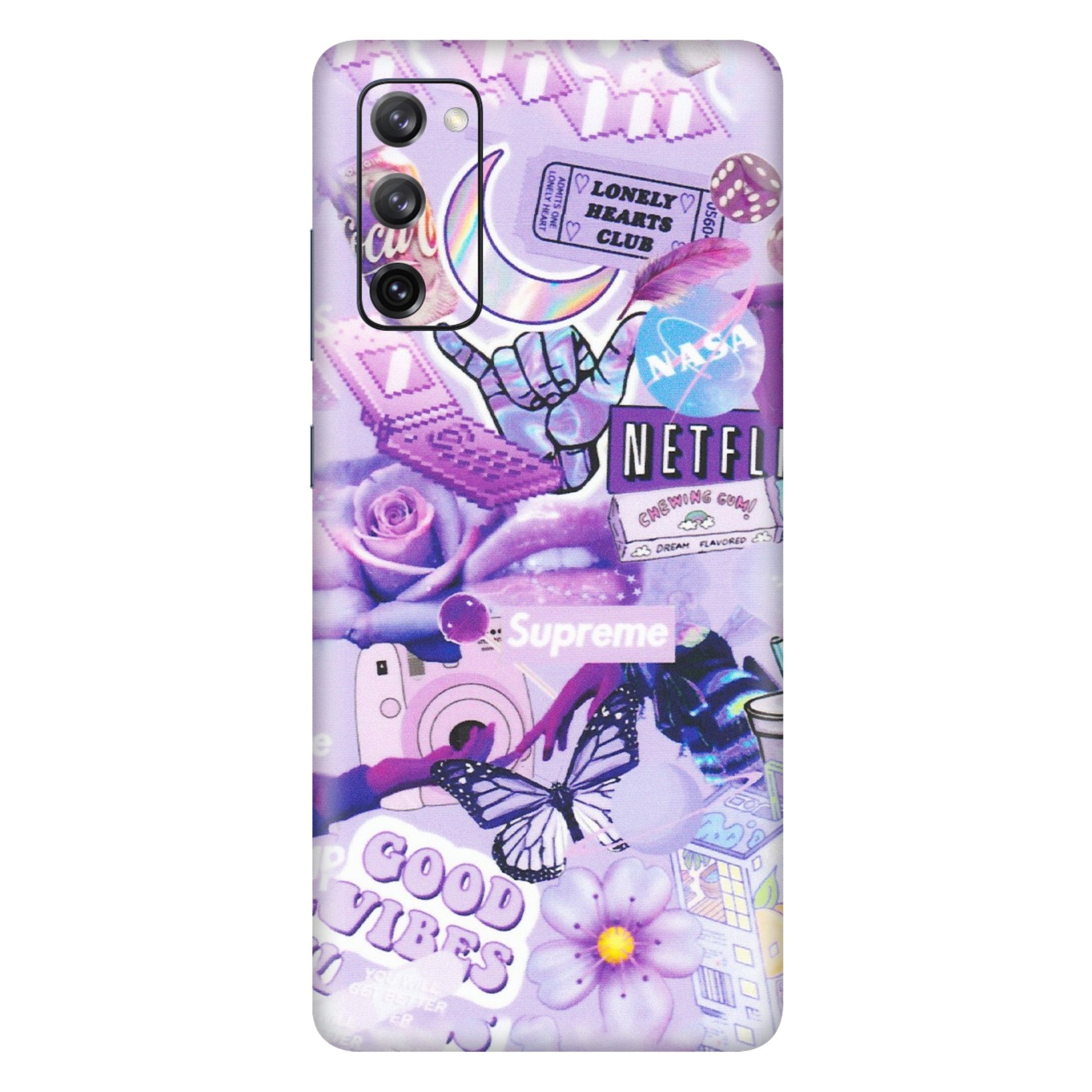 Samsung A/S Series Phone Skins (All Models) - Supreme Purple Magic - Matte Finish (M-88) Samsung Galaxy S20 FE