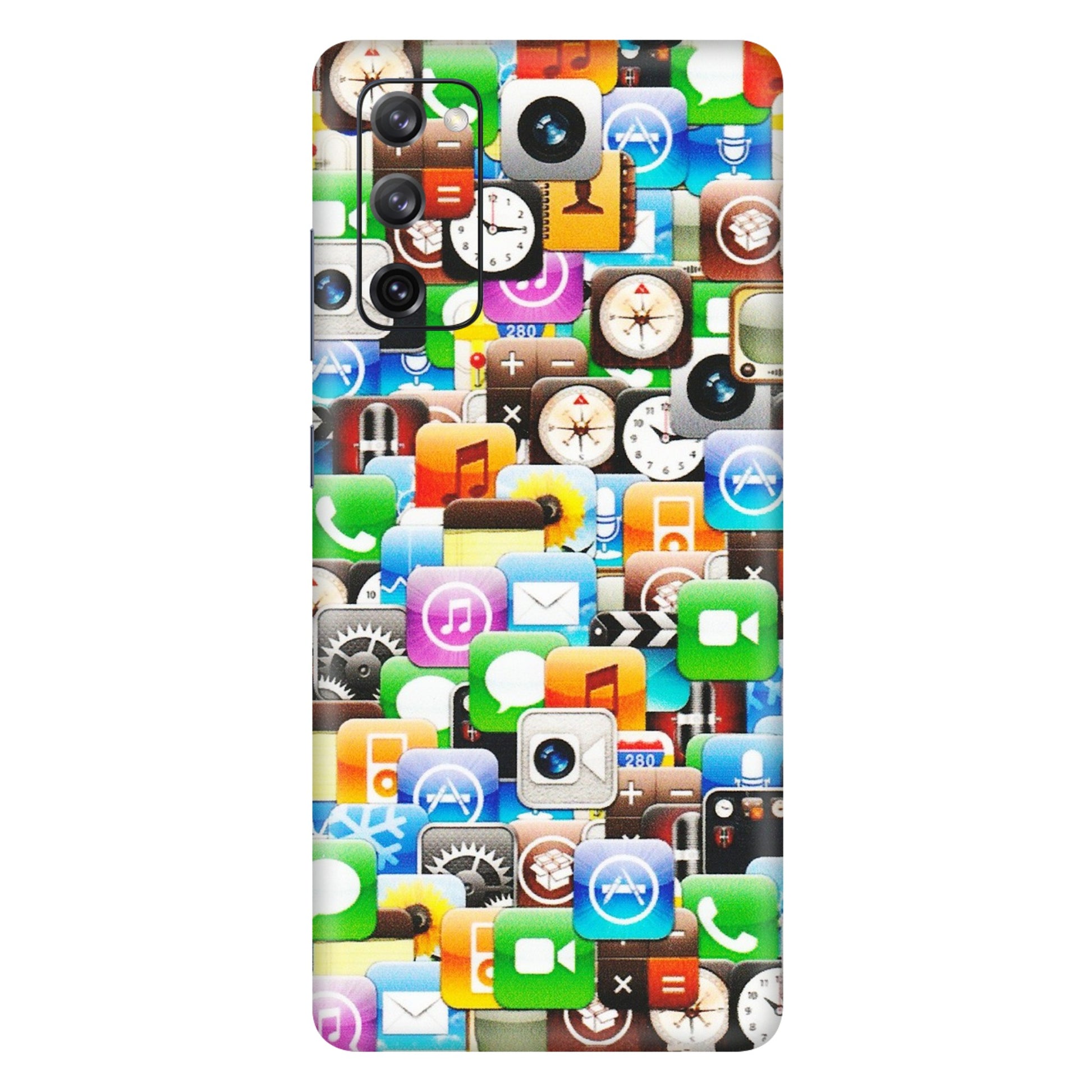 Samsung A/S Series Phone Skins (All Models) - All Apple Icons - Matte Finish (M-93) Samsung Galaxy S20 FE