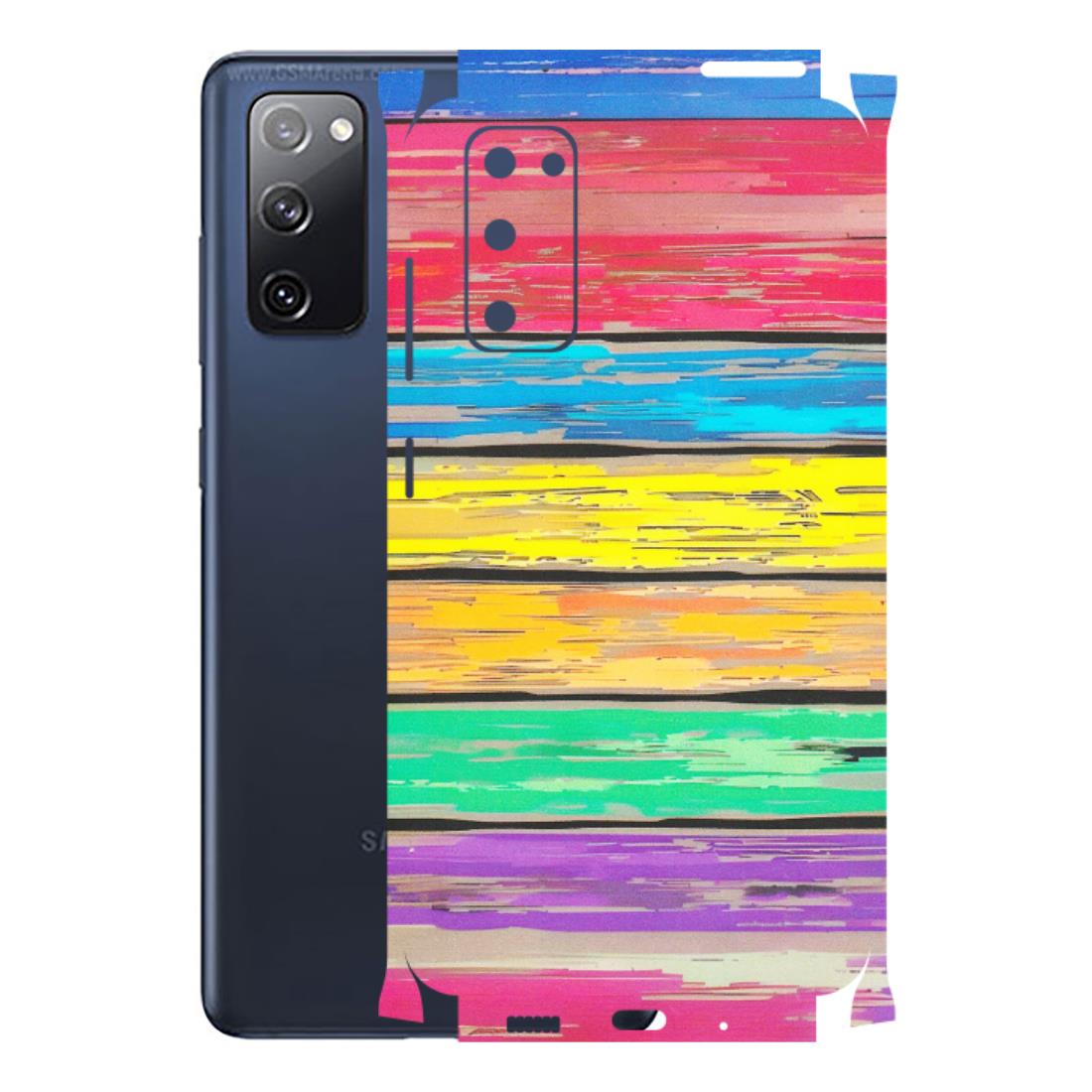 Samsung A/S Series Phone Skins (All Models) - Multi Colour Wooden Wall - Matte Finish (M-96) Samsung Galaxy S20 FE