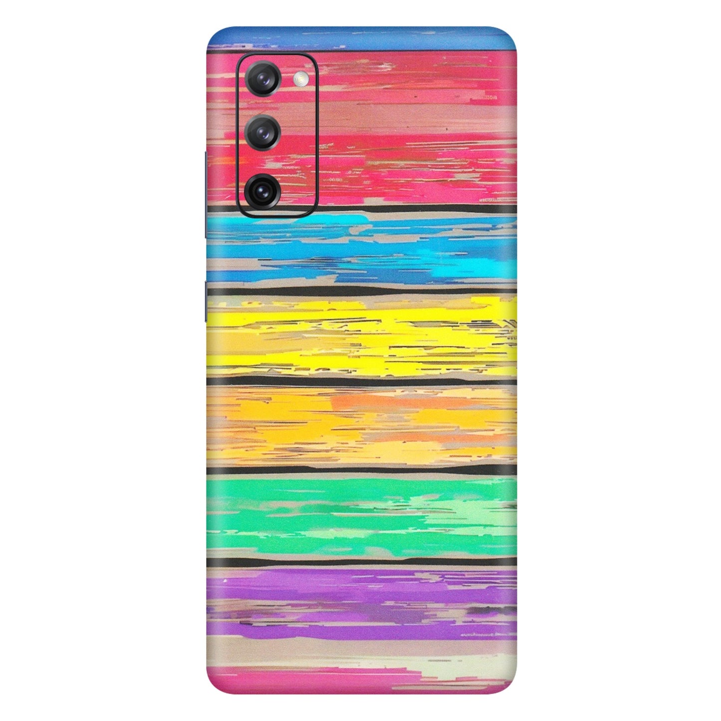 Samsung A/S Series Phone Skins (All Models) - Multi Colour Wooden Wall - Matte Finish (M-96) Samsung Galaxy S20 FE